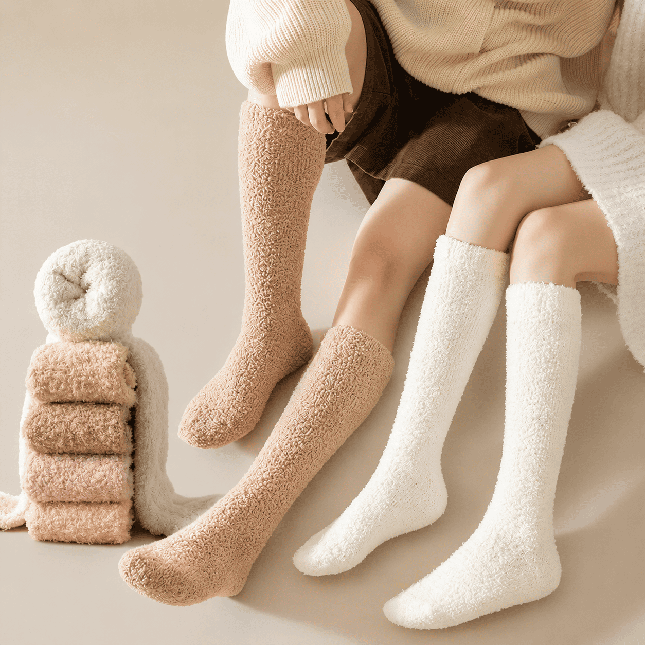 Luxe Cloud Socks For Men - Khaki
