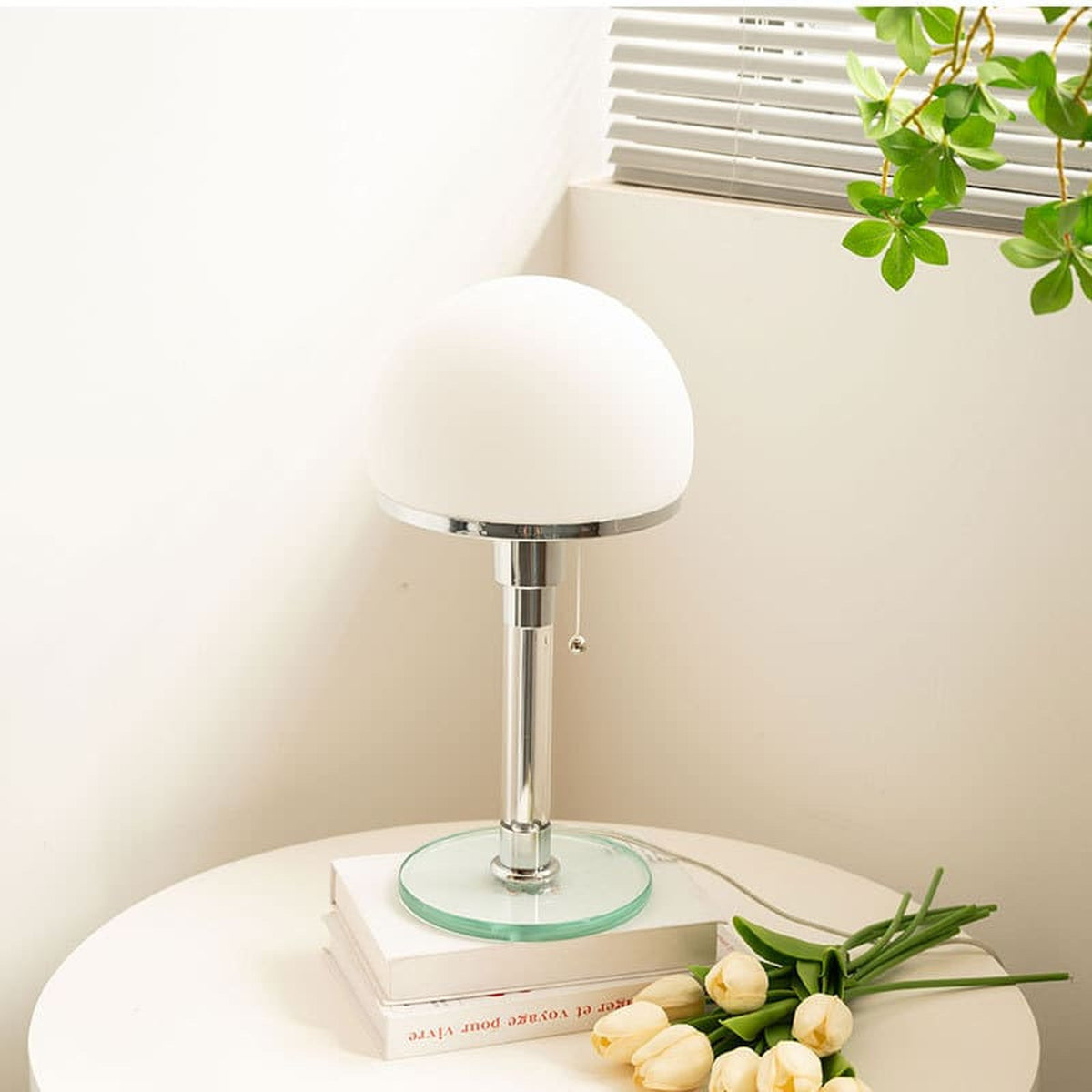 Mushroom Glass Table Lamp