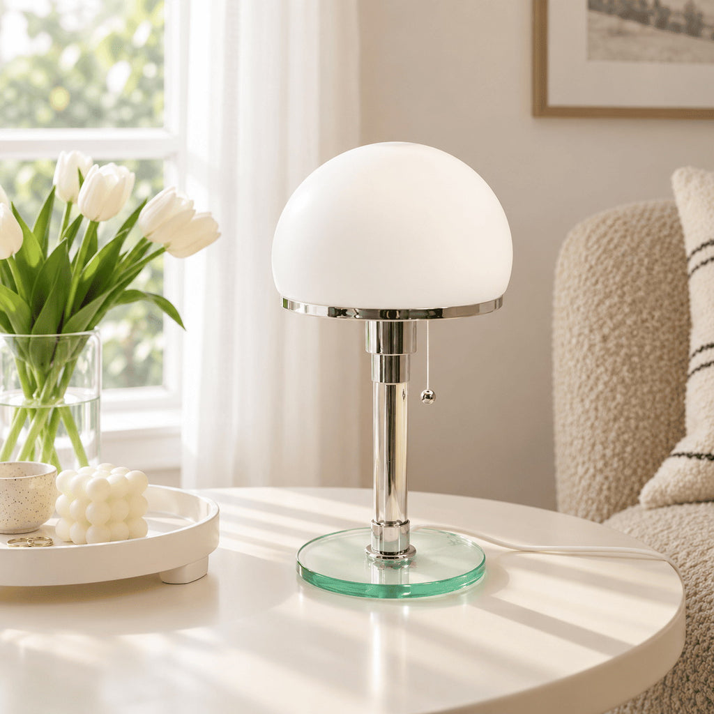 Mushroom Glass Table Lamp