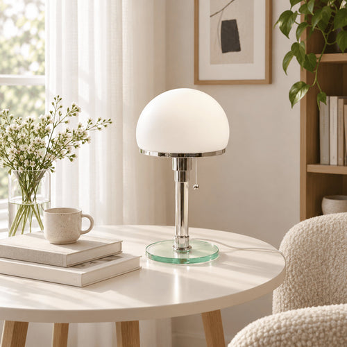 Mushroom Glass Table Lamp