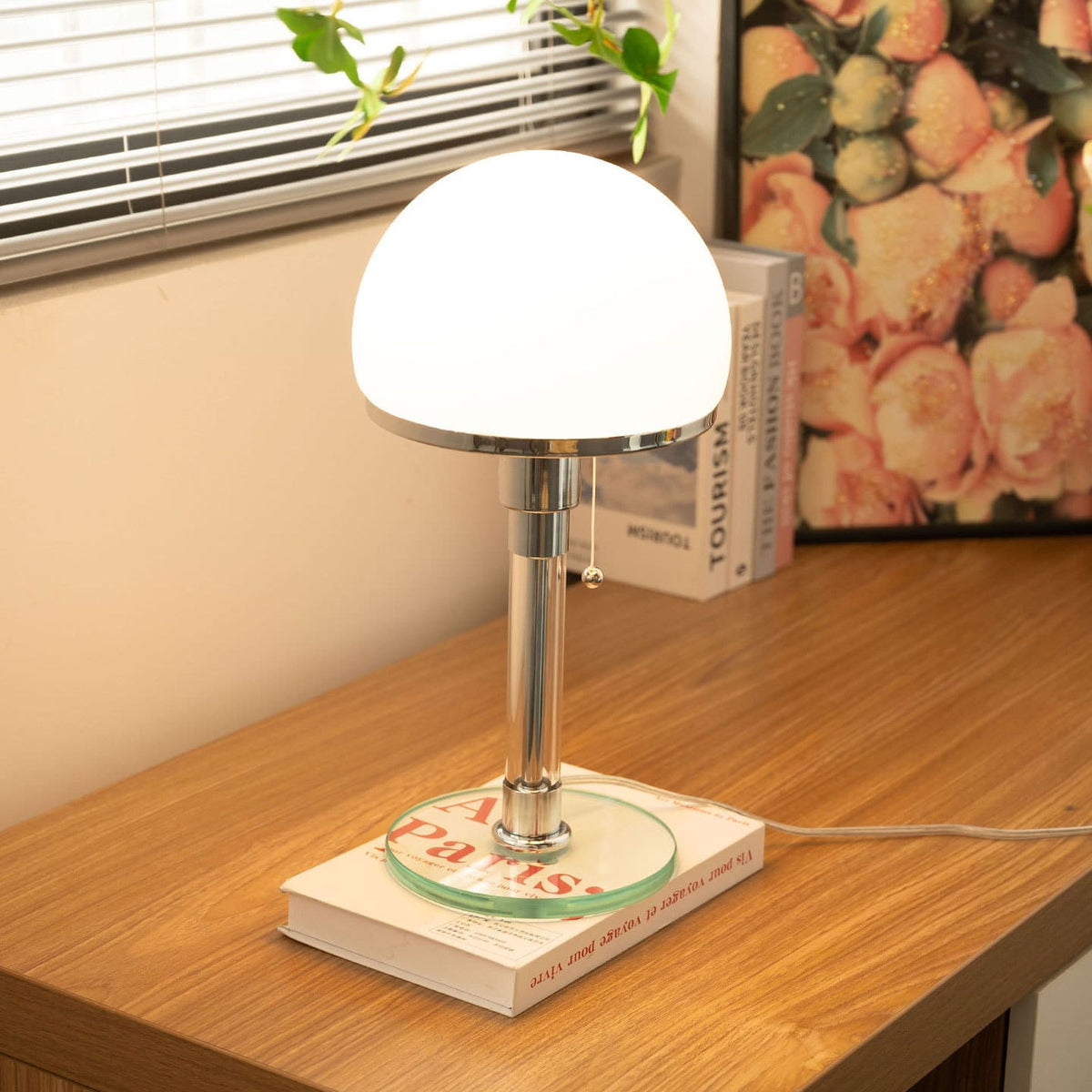Mushroom Glass Table Lamp
